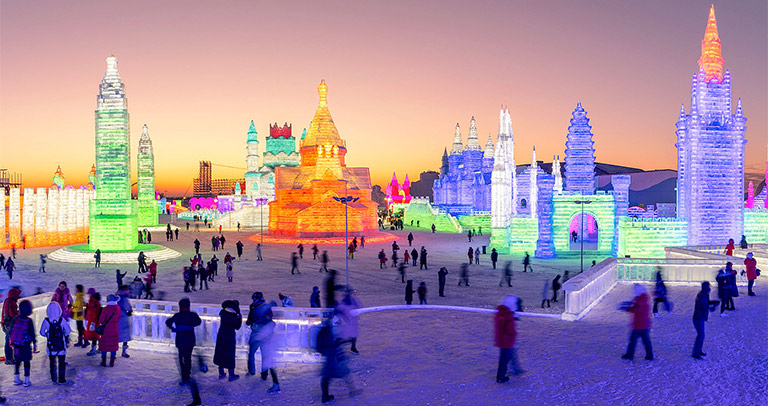 Harbin Ice and Snow World - Een kleurrijk ijs-Disneyland