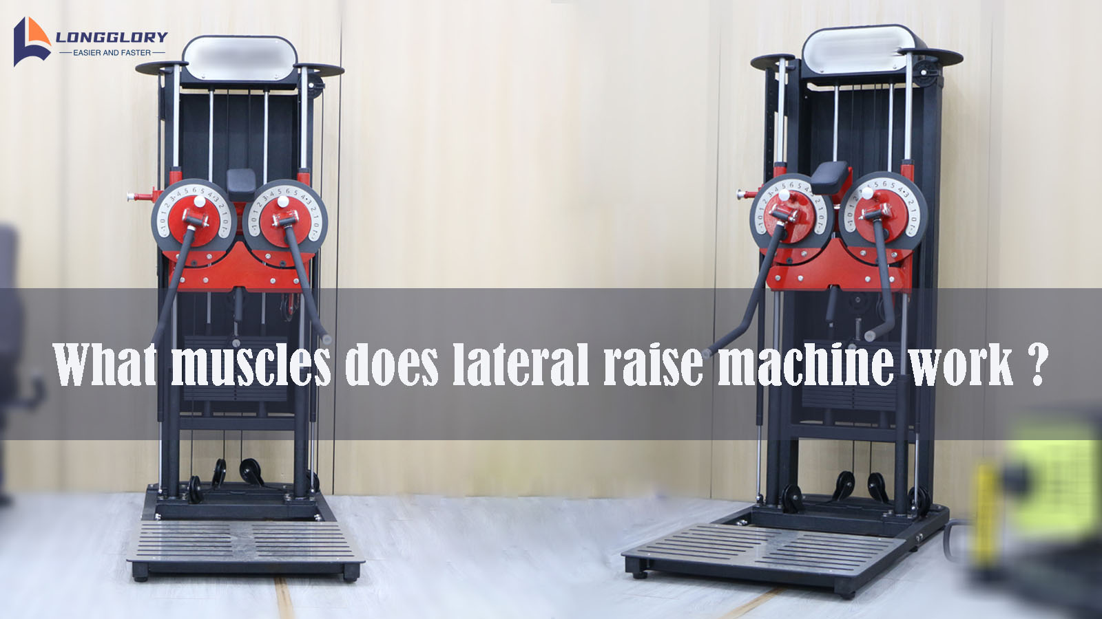 Welke spieren werken lateraal op de machine?