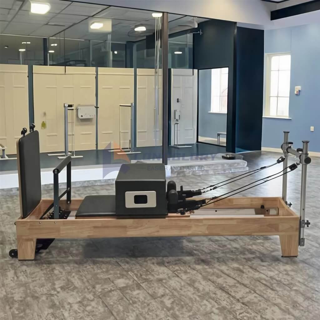 Aluminium stijgt Oak Pilates Reformer