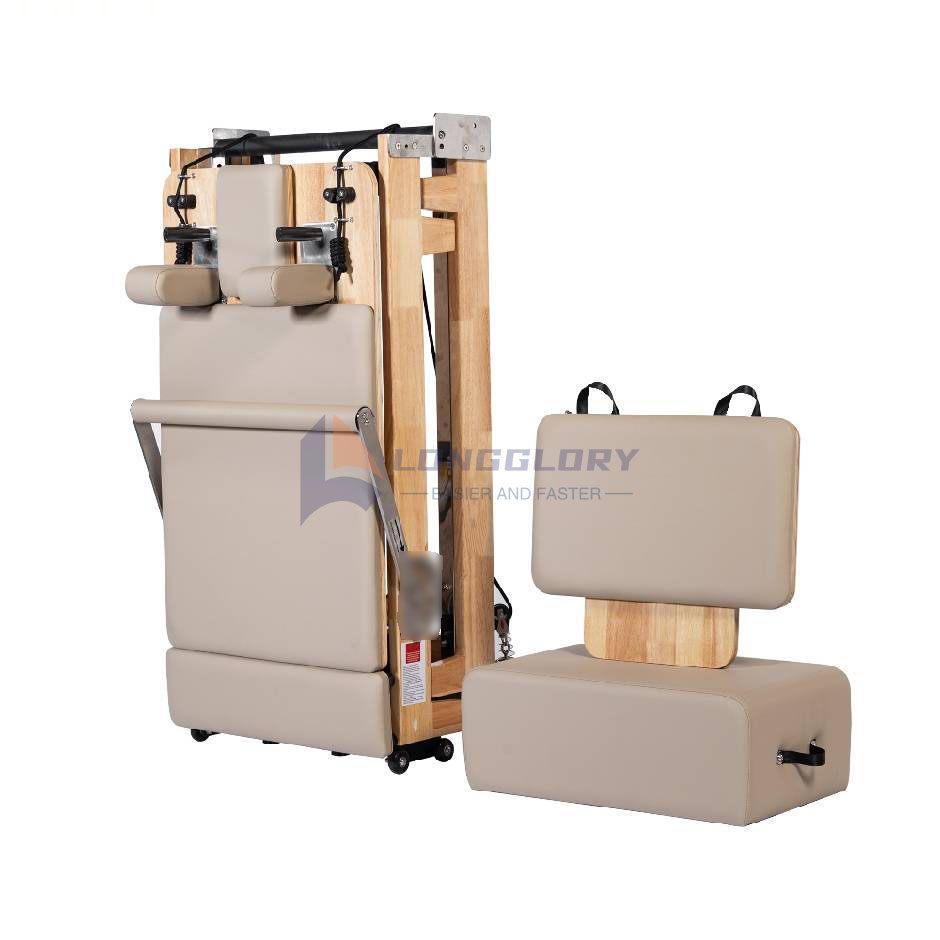 Opvouwbare Eiken Pilates Reformer