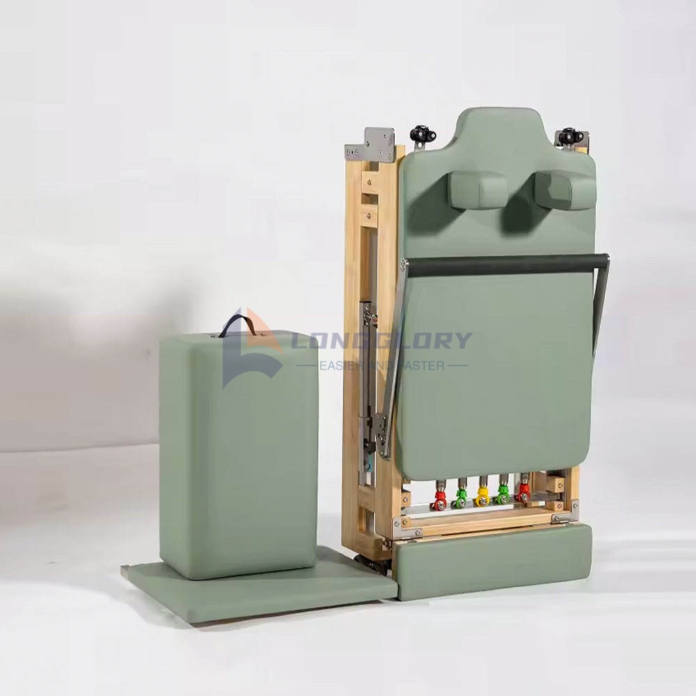 Opvouwbare Eikenhouten Pilates Reformer