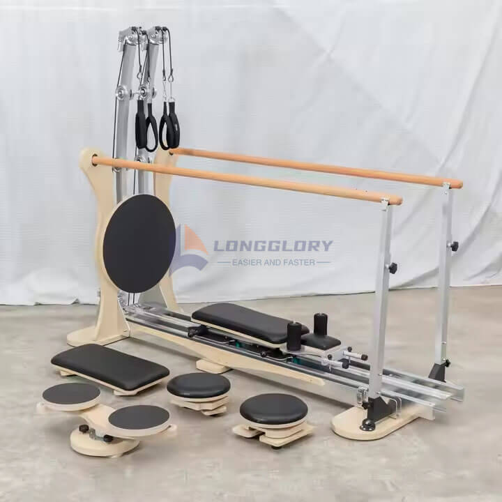 Esdoorn hout aluminium pilates jumpboard