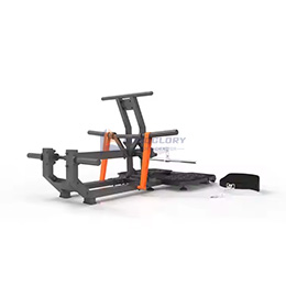 Stalen squat trainer plaat geladen heupmachine